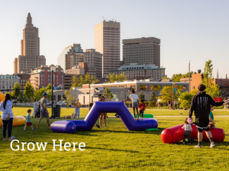 pictures of people playing outside park and beer garden